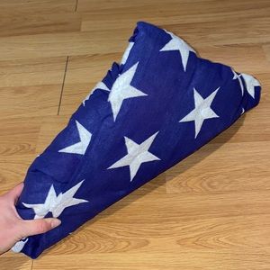 Folded vintage American Flag